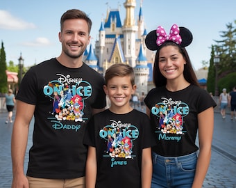 Disneyland On Ice Family Trip Shirts, Mickey On Ice Vacation Shirt, Matching Family Tee, Mickey Family Trip 2025 Shirt, Disney On Ice Shirt