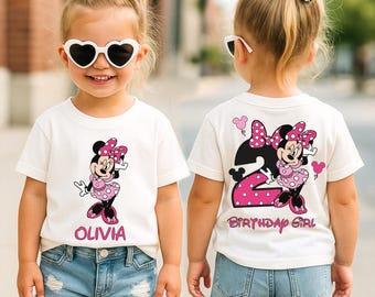 Minnie Birthday Girl Shirt, Custom Disney Birthday Tee, Mini Birthday Sweatshirt, Mouse Kids Trip Tee, WDW Birthday Gift
