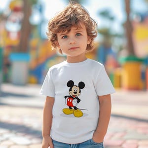Disney Mickey & Friends Mickey Mouse Vintage Portrait Shirt, Mickey Minnie Donald Daisy Classic Pose Shirt, Disneyland Family Matching Shirt image 3