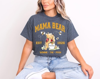 Disney Pooh Mama Bear Shirt, Winnie the Pooh Family Shirt, Disney Mother Day Tee, Mama Bear Shirt, Disney Family Vacation, Pooh Family Tee
