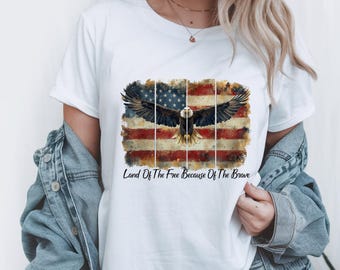 Patriotic Eagle American Flag 4th of July T-Shirt – American Flag Independence Day Graphic Tee – USA Freedom Shirt for Men & Women