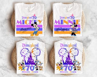 Disneyland 70th Anniversary Shirt, Disneyland Resort T-Shirt, WDW Family Vacation Sweatshirt, Mickey&Co Matching Sweater, Magic Kingdom Tee