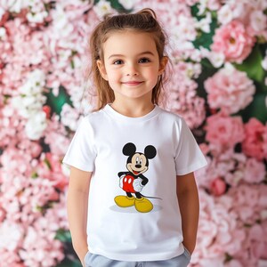Disney Mickey & Friends Mickey Mouse Vintage Portrait Shirt, Mickey Minnie Donald Daisy Classic Pose Shirt, Disneyland Family Matching Shirt image 6