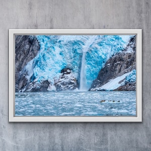 Impresión del paisaje de Alaska Arte glaciar ? Arte de Alaska ?  Impresión de la fotografía de Alaska (Alaska Photography Print) Impresión de Glaciares (Glacier Print) Decoración de Alaska