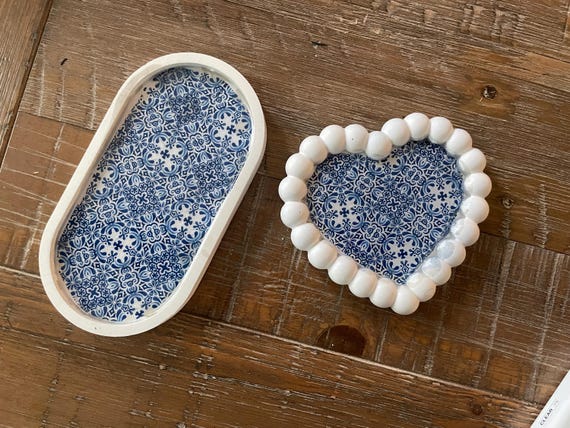 Handcrafted Trinket trays made from gypsum