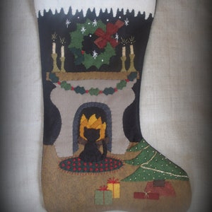 DIY KIT or PATTERN - Merry Little Christmas Stocking by cheswickcompany