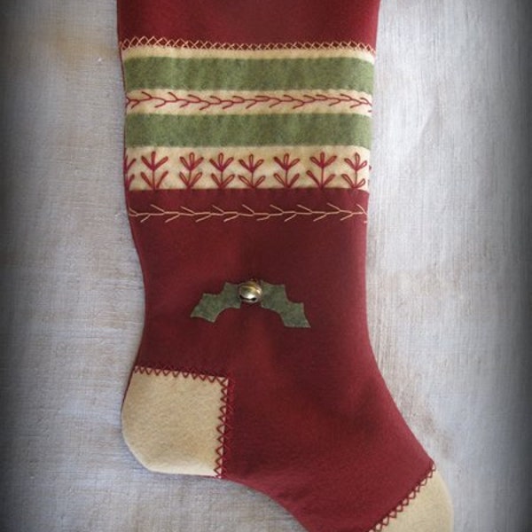 PDF DOWNLOAD DIY Nordic Sock - Christmas Past Stocking Collection Pattern by cheswickcompany
