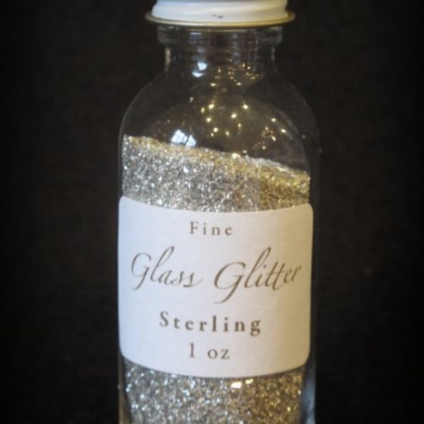 STERLING Glass Glitter From Germany by cheswickcompany