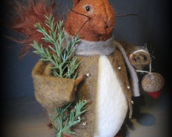 PDF DOWNLOAD DIY - Squirrel Nutkin Pattern - Beatrix Potter Ornament Collection by cheswickcompany