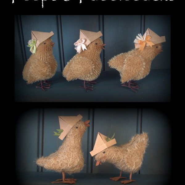 PDF DOWNLOAD DIY - Peeps and Puddleducks Pattern by cheswickcompany