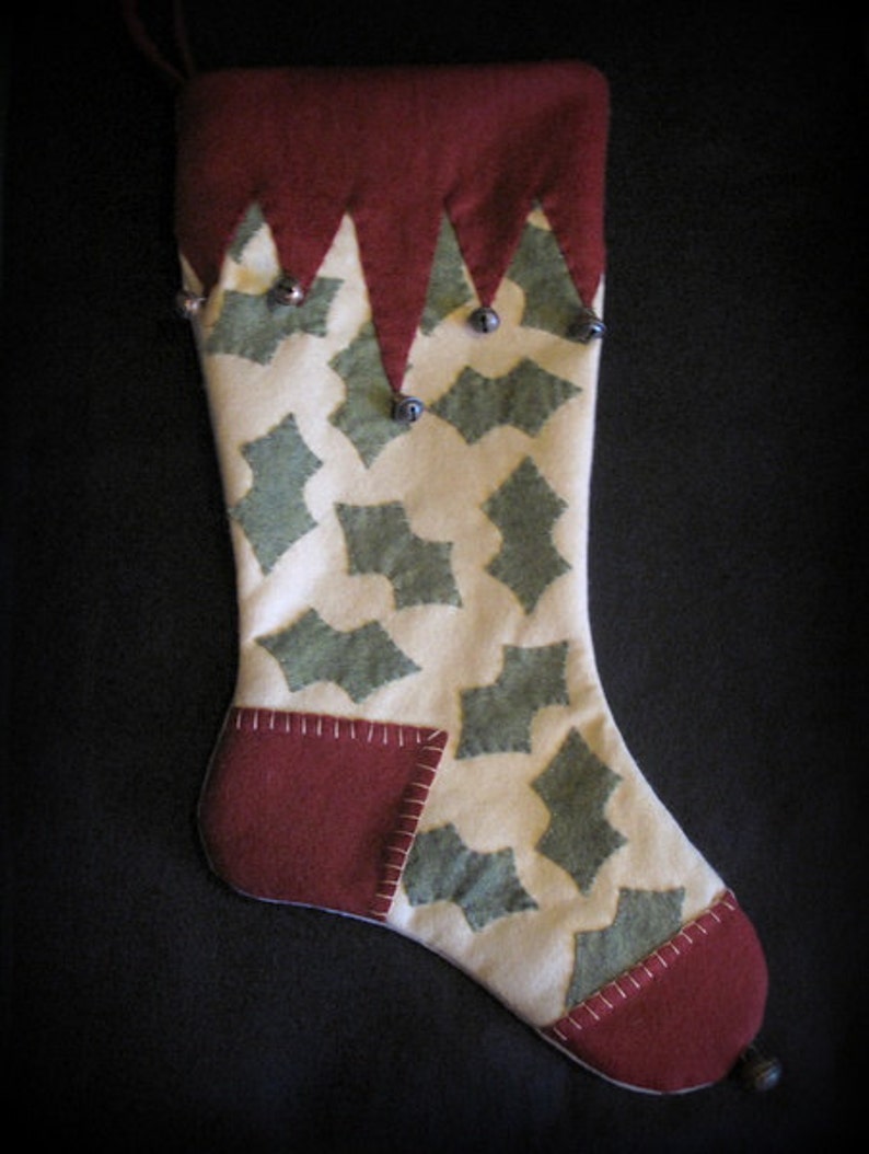 Christmas Stocking KIT Wool Felt Applique Winter Wonderland by Cheswick Company 