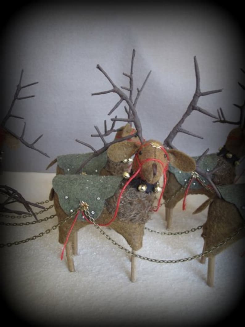 PDF DOWNLOAD DIY Eight Tiny Reindeer Pattern by cheswickcompany image 4