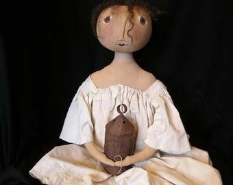 DIY PATTERN - Primitive Hannah Doll by cheswickcompany