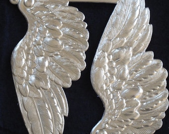 TWO PAIRS - Large GOLD Dresden Angel Wings by cheswickcompany