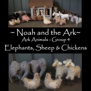 PDF DOWNLOAD DIY - Noahs Ark- Ark Animals Group 4 Pattern by cheswickcompany