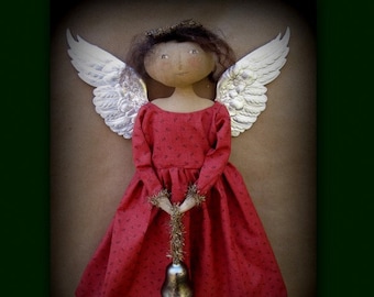 DIY PARTIAL KIT - Every Time a Bell Rings Christmas Angel by cheswickcompany