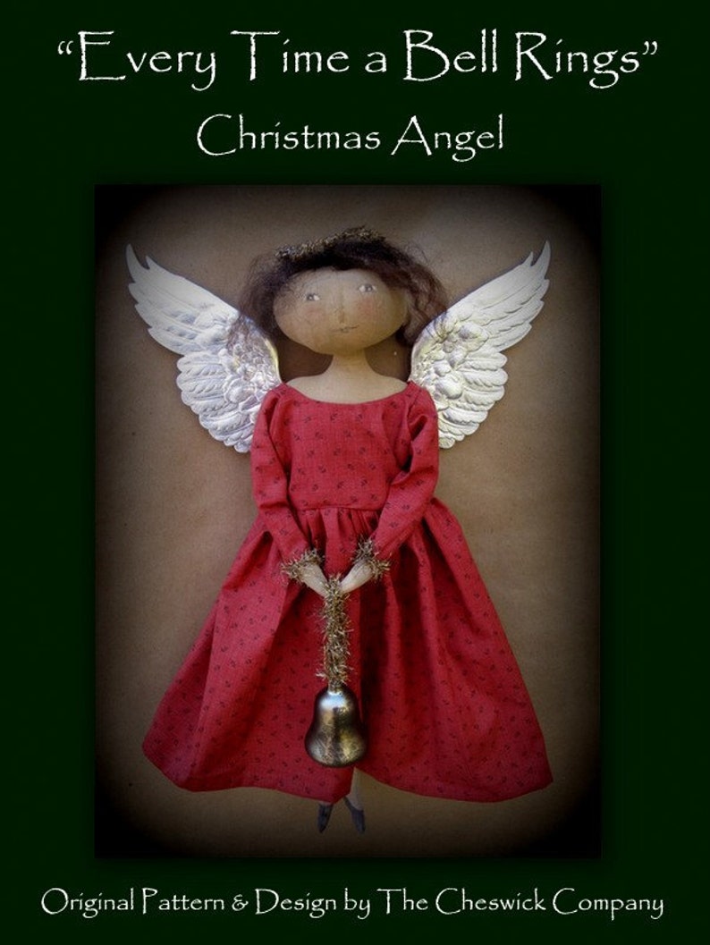 DIY PARTIAL KIT Every Time a Bell Rings Christmas Angel by cheswickcompany image 1