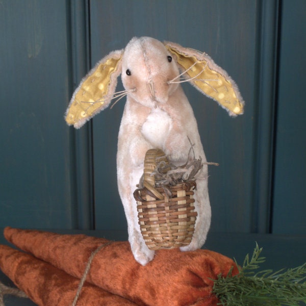 PDF DOWNLOAD DIY - Waiting for Easter Pattern Bunny and Carrots by cheswickcompany