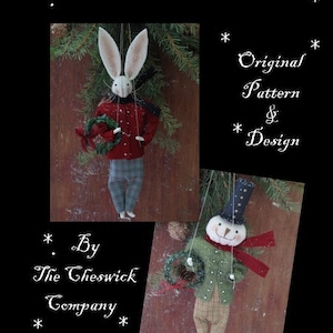 Marionette Christmas Tree Ornaments EPATTERN by cheswickcompany image 1