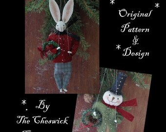 Marionette Christmas Tree Ornaments EPATTERN by cheswickcompany