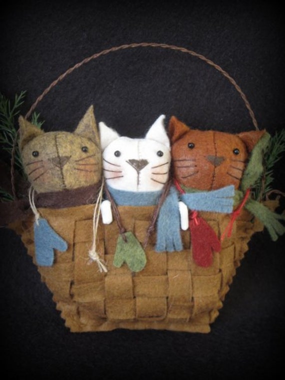 PDF DOWNLOAD DIY Three Little Kittens Pattern - Storybook