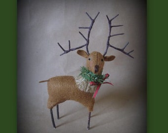 PDF DOWNLOAD DIY Rudy the Reindeer Ornament Pattern by cheswickcompany