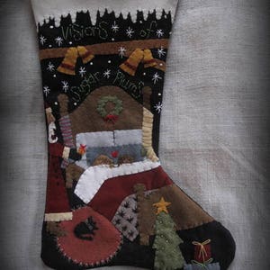 PDF DOWNLOAD DIY - Visions of Sugar Plums Stocking Pattern by cheswickcompany