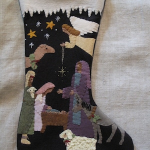 DIY KIT or PATTERN - Behold Your King Stocking by cheswickcompany