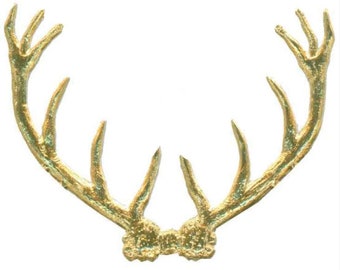 Three Pairs - GOLD Cardboard Dresden Antlers by cheswickcompany