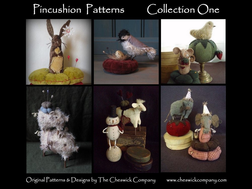 Pincushions Collection One EPATTERN PACKET for all 6 Etsy