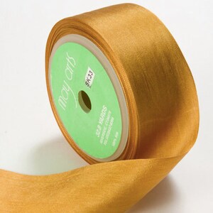 3 yds ORO ANTICO Nastro di seta 1,25 pollici di larghezza cheswickcompany