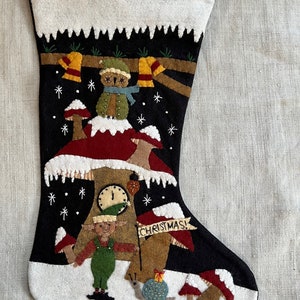 DIY KIT - Bells of Christmas Day Stocking by cheswickcompany