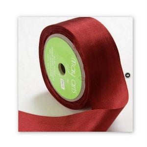 3 yds BURGUNDY Ruban de soie 1,25 pouces de large cheswickcompany