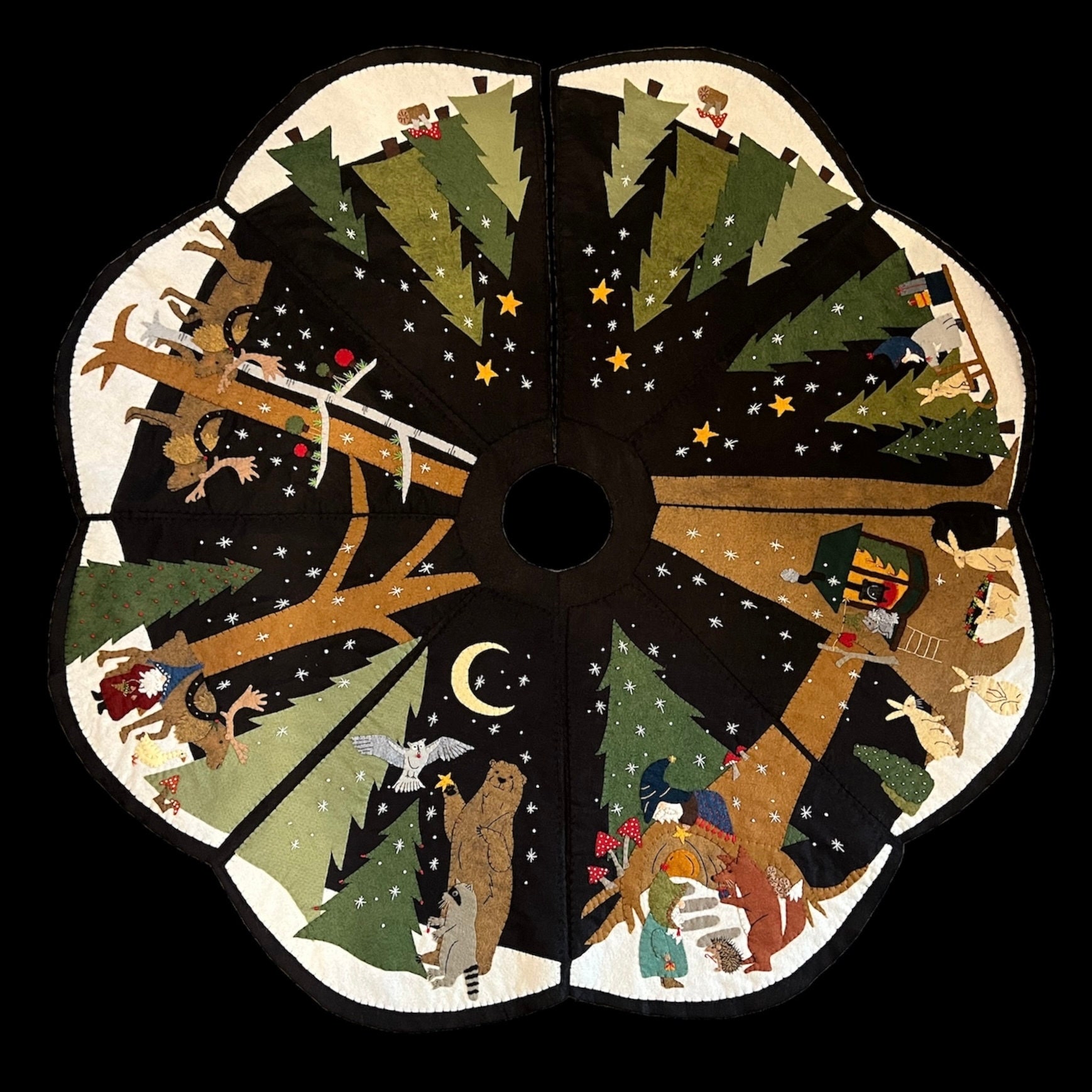 Anleitung zum Selbermachen - 120 cm Tannenbaum-Rock - The Enchanted Forest by cheswick company