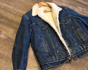 levis denim jacket sherpa
