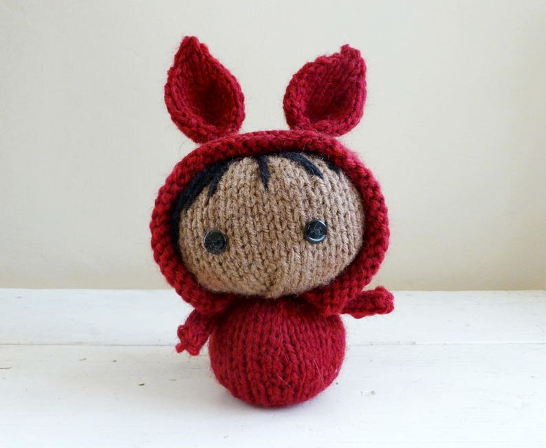 red bunny stuffed animal