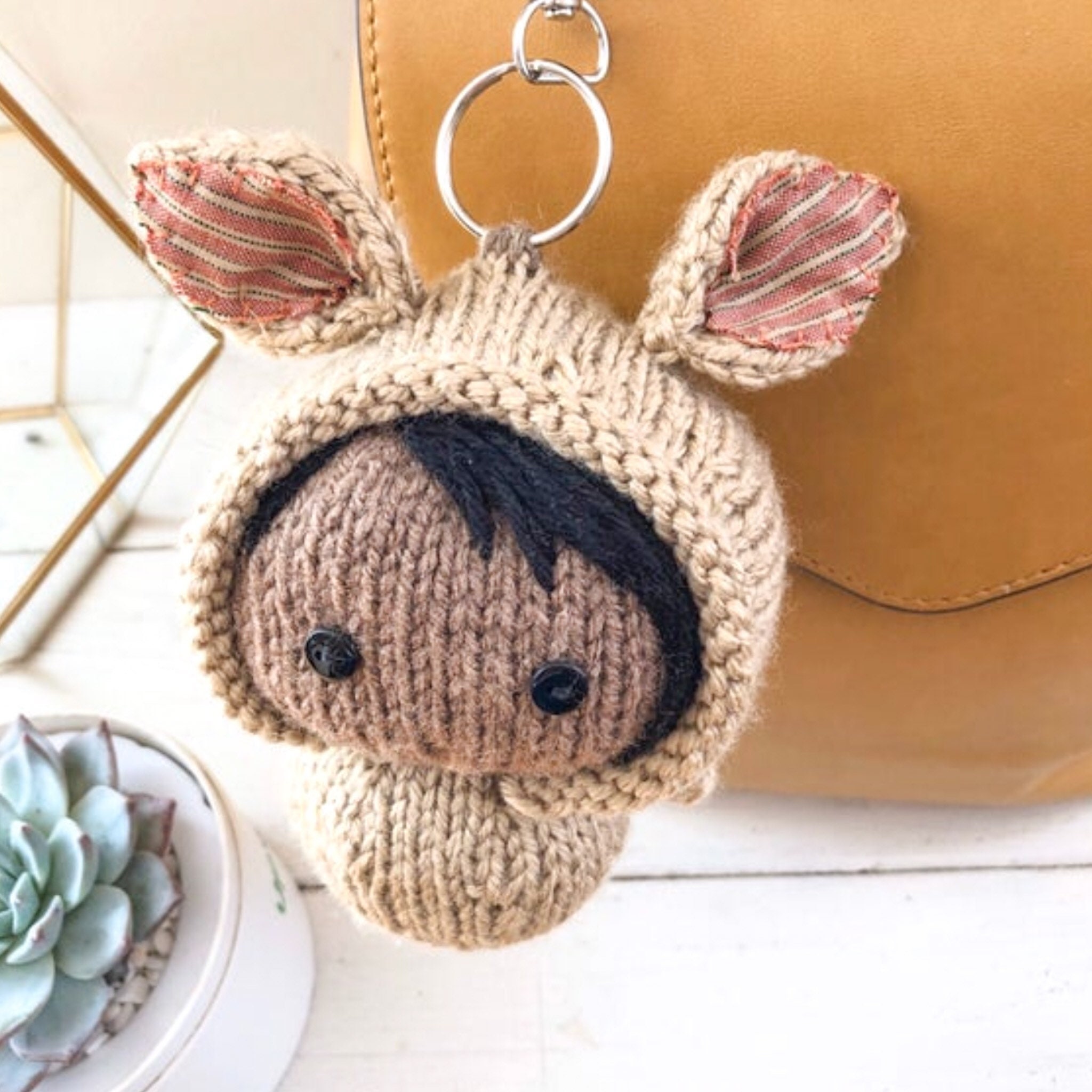 Cute Plush Bunny stuffed animal keychain Etsy