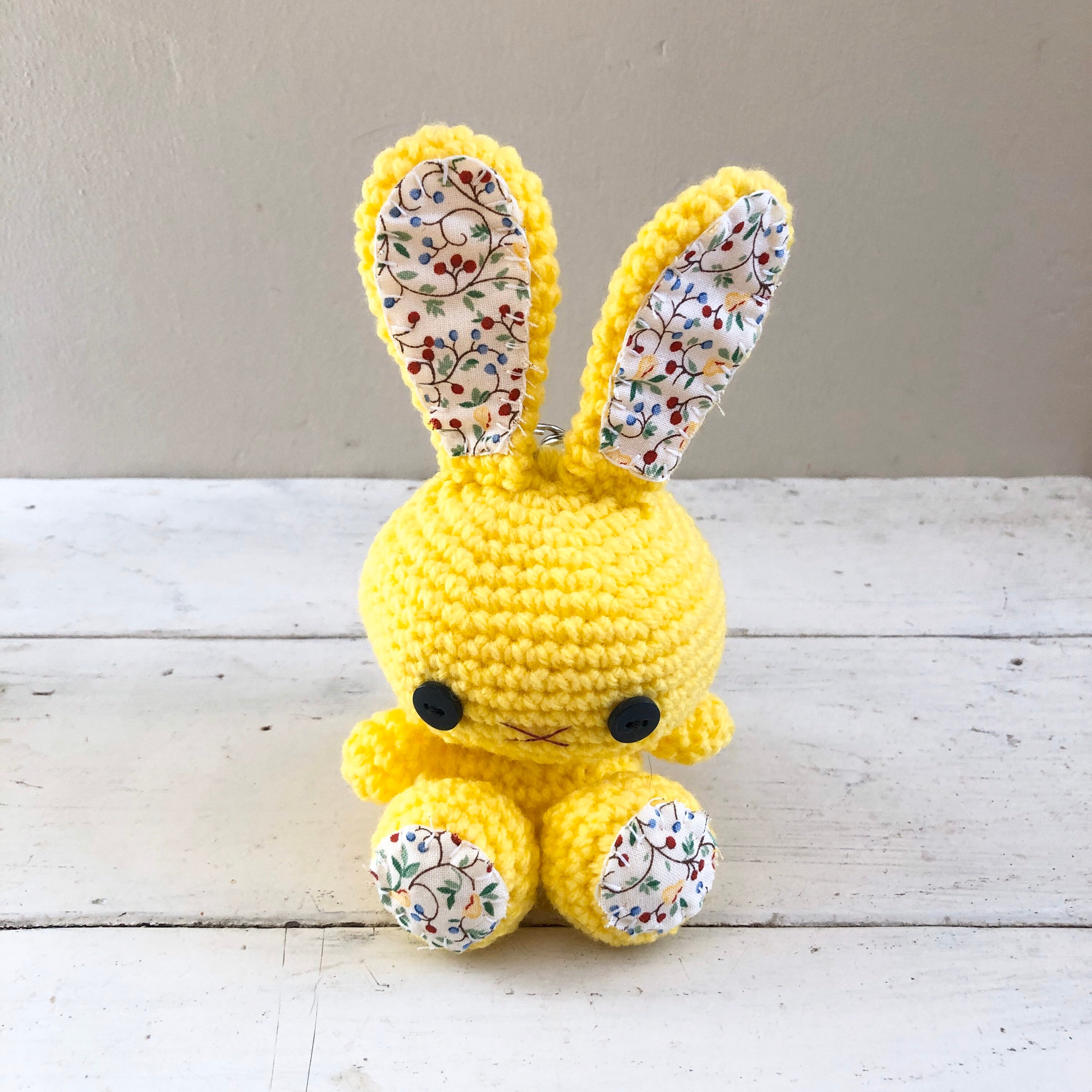 yellow bunny stuffed animal
