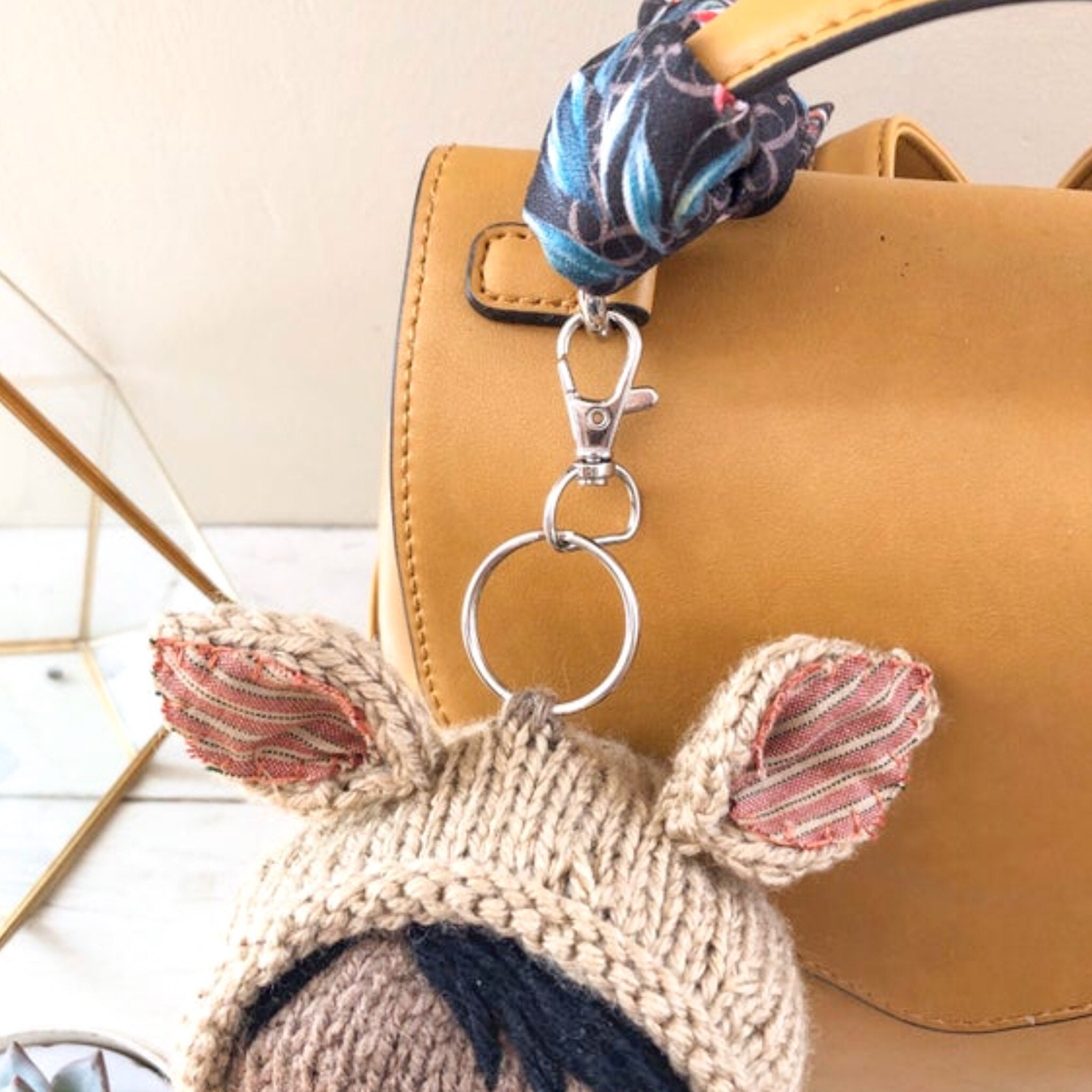 Cute Plush Bunny stuffed animal keychain Etsy