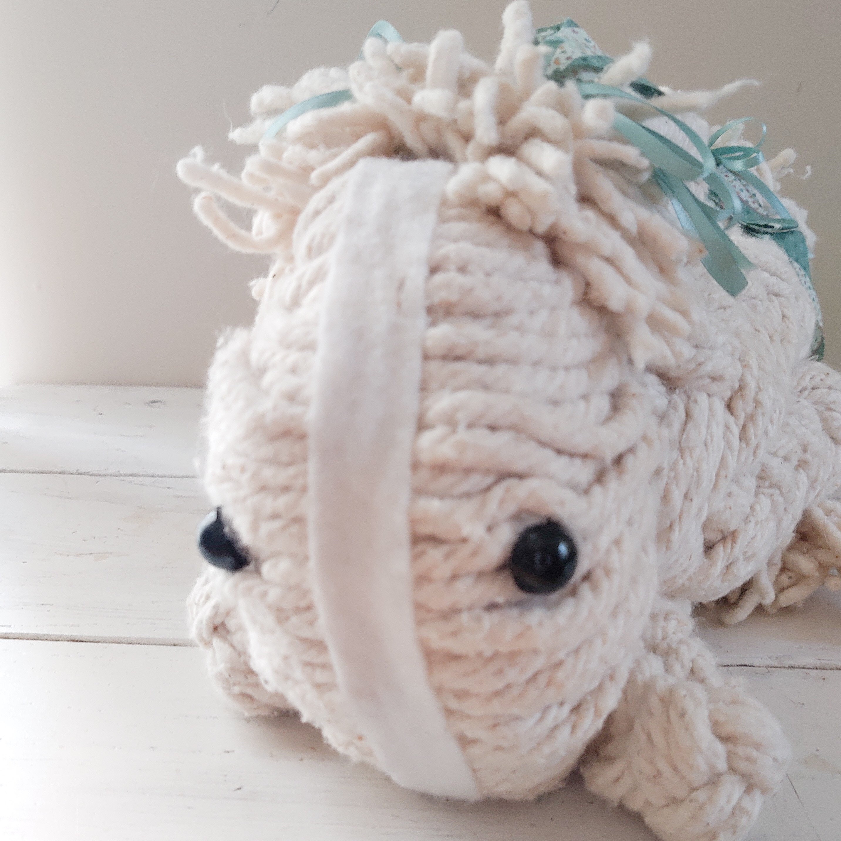 Vintage handmade mop bunny Etsy