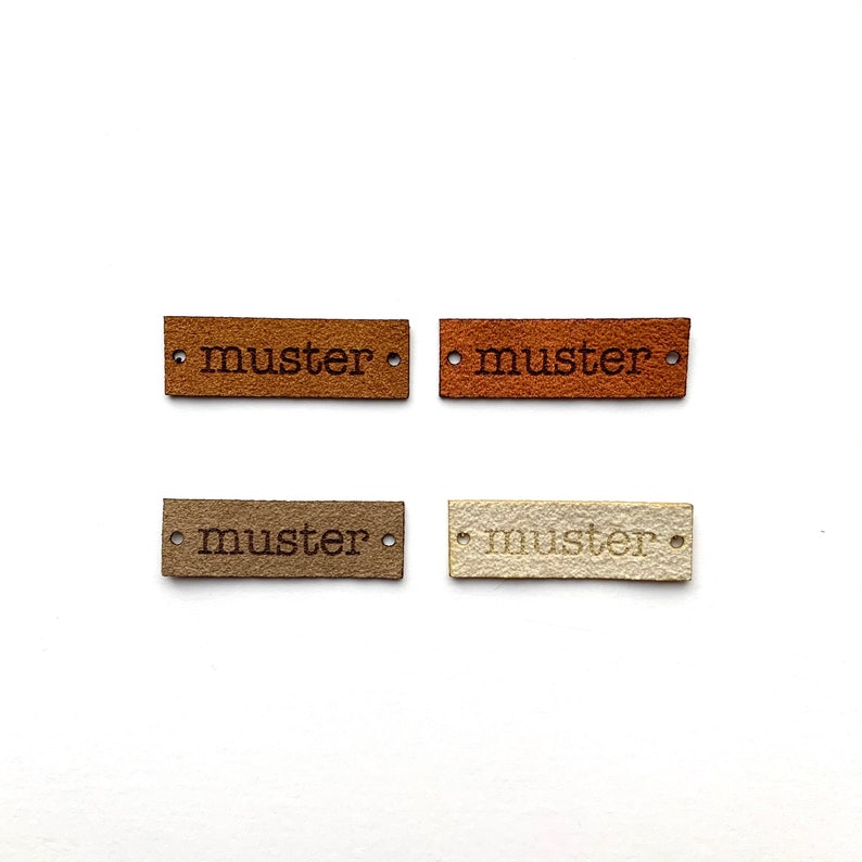 1x2 inch 2.5 x 5 cm custom lasered label ultrasuede knitting crochet sewing quilting label