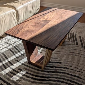 Walnut Coffee table - Sleek, Modern and Unique Design