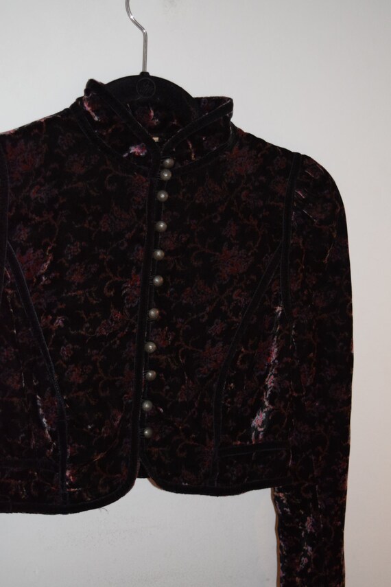 Velvet Jewel Toned Bolero Jacket