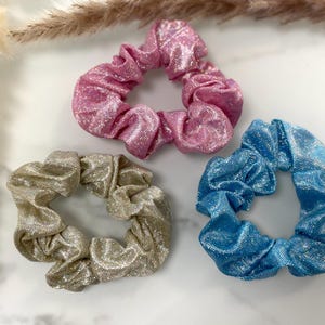 Glitter Scrunchie sparkling hair tie for women & girls hair accessory elastic hair tie hair jewelry gift idea