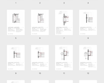16 Glass Facade Details | Glass Facade | High-Resolution PDF (en/de) | PDF Download