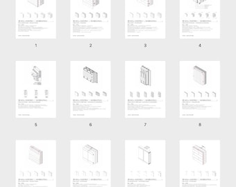 12x 3D Wall Assemblies Details | 3D wall construction | High-Resolution PDF en/de | PDF Download
