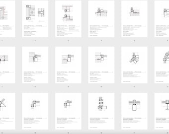 18 Curtain Wall Construction Details: Stick System Nodes | Post-and-beam facade standard details | High-resolution PDF (en/de) | PDF Download