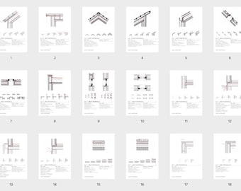CLT Standard Construction Details Set: 18 Essential Mass Timber Nodes | Bilingual EN/DE Architectural Drawings