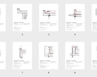 10 Typical Roof Edge Details | Architectural Detail Reference Set | High-Resolution PDF en/de | PDF Download