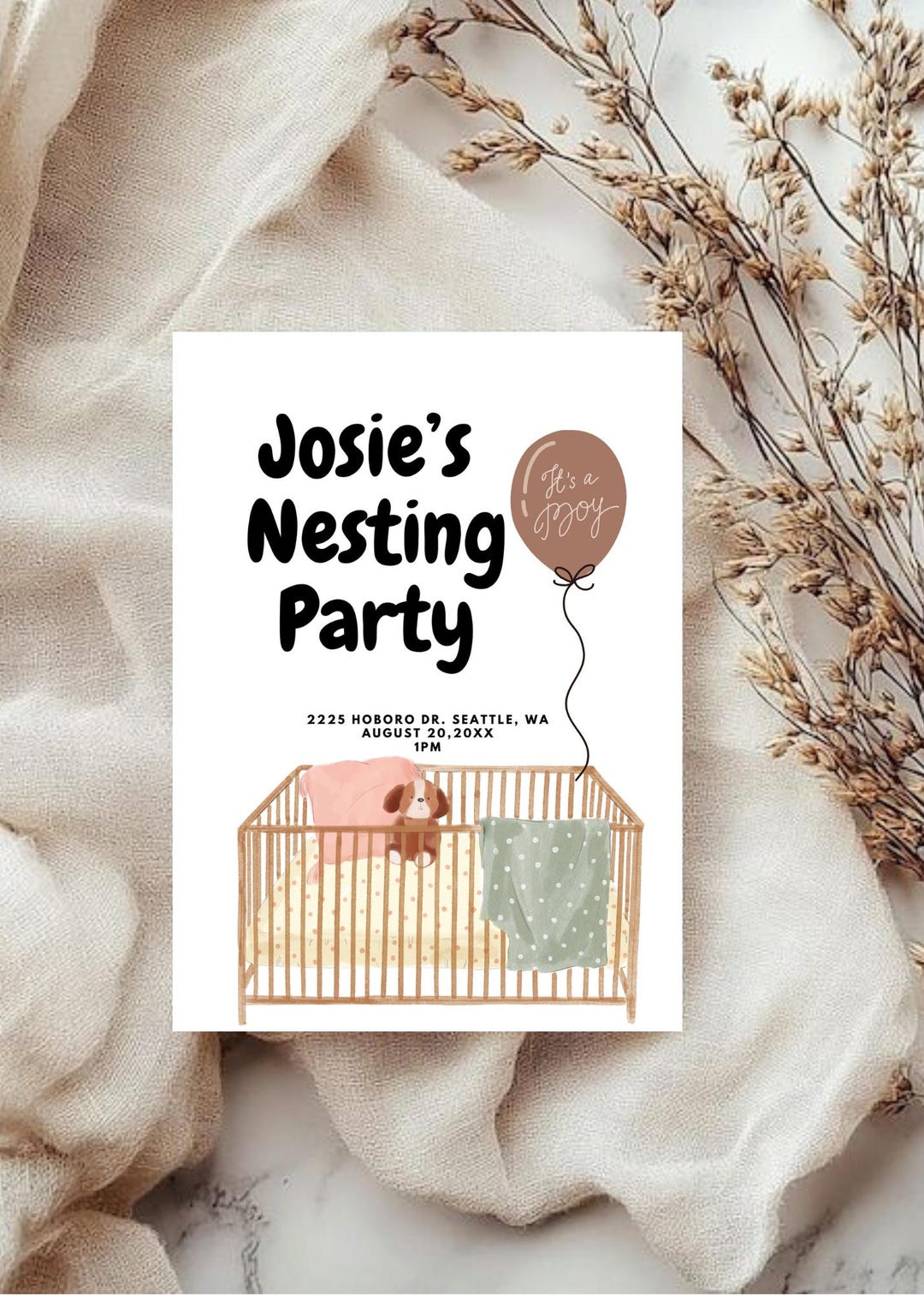 Nesting Party Invitations Nesting Party Invitation/ Baby Shower - Etsy